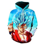 Cartoon hoodie seven dragon ball Z pocket hooded sweatshirt sleeves for men and women wearing