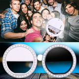 LED Ring Flash Universal Selfie Light Portable Mobile Phone 36 LEDS Selfie Lamp Luminous Ring Clip For iPhone 11 X XR Samsung