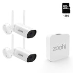 Zoohi Wireless Mini NVR 3MP Wifi Camera Set Surveillance Video System Sound Record Home Outdoor Security Camera System