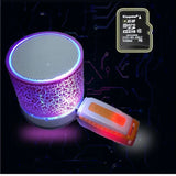 New Mini Portable Car Audio A9 Dazzling Crack LED Wireless Bluetooth 4.1 Subwoofer Speaker TF Card