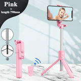Selfie Stick Wireless Bluetooth Compatible Foldable Mini Tripod For Phone With Fill Light Shutter Remote Control For IOS Android