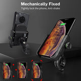 Deelife Mobile Phone Holder Motorcycle Smartphone Support for Moto Motor Motorbike Handlebar Mount Stand with Wireless Charger