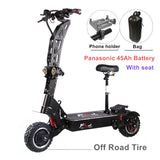 FLJ 7000W E Scooter with Dual engines 72V Electric scooter Road tire led pedal best Top Speed electrico skate board kickscooter