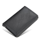 New Men women smart wallet Credit Bank card holder fashion purse Aluminum alloy Business Casual Mini wallet Brand PU Purse