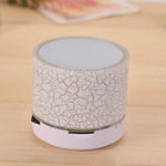 New Mini Portable Car Audio A9 Dazzling Crack LED Wireless Bluetooth 4.1 Subwoofer Speaker TF Card