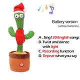 Lovely Talking Toy Dancing Cactus Doll Speak Talk Sound Record Repeat Toy Kawaii Cactus Toys Children Kids Education Toy Gift