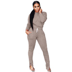 Winter Two Piece Set Women&#39;s set Long sleeve TShirt pants suit Casual tracksuit outfit Sweatsuit Sporty