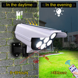 77 LED Solar Light Motion Sensor Security Dummy Camera Wireless Outdoor Flood Light IP65 Waterproof  Lamp 3 Mode For Home Garden