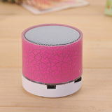 New Mini Portable Car Audio A9 Dazzling Crack LED Wireless Bluetooth 4.1 Subwoofer Speaker TF Card