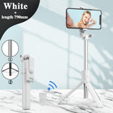 Selfie Stick Wireless Bluetooth Compatible Foldable Mini Tripod For Phone With Fill Light Shutter Remote Control For IOS Android