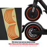 Wheel Hub Protective Reflective Sticker For Xiaomi M365 Pro 1s Electric Scooter Wheel Sticke Parts Scooter Accessories