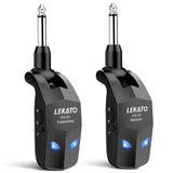 Lekato Wireless Guitar System 2.4Ghz Guitar Transmitter Receiver For Electric Guitar Wireless Transmitter Built-In Rechargeable