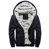 Winter Inner Fleece Hoodies Men New Casual Hooded Warm Sweatshirts Male Thicken Tracksuit 2PC Jacket+Pant Men Moleton Masculino