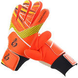 Kid&#39;s soccer goalkeeper gloves guantes de portero for children 5-16 years old soft goalkeeper gloves children riding scooters sp