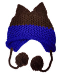 BomHCS Cute Fox Ears Beanie Winter Warm 100% Handmade Knit Hat