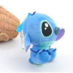 4"10cm Disney Lilo Stitch Plush Toys Dolls with Plastic hook Plush Keychain Pendant Soft Stuffed For Kids Baby Gifts