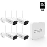 Zoohi Wireless Mini NVR 3MP Wifi Camera Set Surveillance Video System Sound Record Home Outdoor Security Camera System
