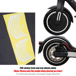 Wheel Hub Protective Reflective Sticker For Xiaomi M365 Pro 1s Electric Scooter Wheel Sticke Parts Scooter Accessories