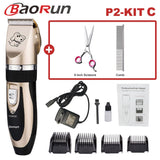 Baorun Professional Pet Dog Hair Trimmer Animal Grooming Clippers Cat Cutter Machine Shaver Electric Scissor Clipper 110-240V AC