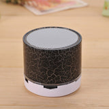 New Mini Portable Car Audio A9 Dazzling Crack LED Wireless Bluetooth 4.1 Subwoofer Speaker TF Card