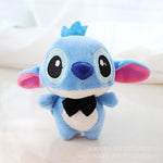 4"10cm Disney Lilo Stitch Plush Toys Dolls with Plastic hook Plush Keychain Pendant Soft Stuffed For Kids Baby Gifts