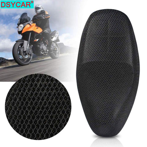 DSYCAR 1Pcs Anti-Slip 3D Mesh Fabric Seat Cover Breathable Waterproof Motorcycle Motorbike Scooter Seat Covers Cushion S-XXXXXL