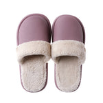 JIANBUDAN Plush warm Home flat slippers Lightweight soft comfortable winter slippers Women&#39;s cotton shoes Indoor plush slippers