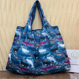 Pink Cartoon Large Capacity Reusable Grocery  Shopping Bag Handbag Foldable Eco Women&#39;s  Washable Gift Bag