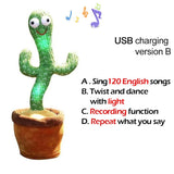 Lovely Talking Toy Dancing Cactus Doll Speak Talk Sound Record Repeat Toy Kawaii Cactus Toys Children Kids Education Toy Gift