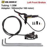 BLOOKE Electric Scooter Hydraulic Disc Brake Left/Right Set 140mm 160mm 180mm Power-Off E-bike Brakes with Rotor for Kugoo