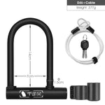 WEST BIKING Bicycle U Lock MTB Road Bike Padlock 2 Keys Anti-theft Safety Motorcycle Scooter Cycling Lock Bicycle Accessories