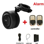 Bicycle Bell Electric Horn with Alarm Super Sound for Scooter MTB Bike USB Charging 1300mAh Safety Anti-theft Alarm 125db Loud