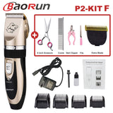 Baorun Professional Pet Dog Hair Trimmer Animal Grooming Clippers Cat Cutter Machine Shaver Electric Scissor Clipper 110-240V AC