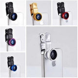 3-in-1 Universal Clip on Smartphone Camera Lens - 6 Colors - shop.livefree.co.uk