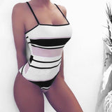 New Arrival Womens Swimsuit Stripe Print Bikinis - shop.livefree.co.uk