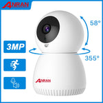 ANRAN Surveillance Camera 3MP Automatic Tracking IP Camera Home Security Camera Indoor Camera WIFI Baby Monitor Audio Video APP