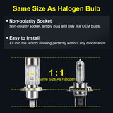 Motorcycle H4 BA20D LED Headlight Blubs with Fan 20W 6000K Moto Light CSP Chips Scooter Accessoire Motobike LED Head Lamp