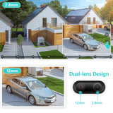 8MP 4K IP Camera WiFi Security CCTV Camera Dual-Lens Color Night Vision 4MP 2K 8X Digital Zoom IP66 Outdoor Surveillance Camera