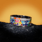 2022 New Rings For Women White CZ Handmade Enamel Lovely Cat Unique Trendy Ring Party Fashion Jewelry Christmas gift