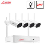 ANRAN 5MP Video Surveillance Kit Audio Camera Wireless NVR Kit Security Camera System 1920P Outdoor Waterproof Security Camera