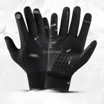 Waterproof Winter Warm Gloves Cycling Glove Anti-slip Thermal Fleece Touch Screen Glove Full-Finger Skiing Glove M- XL