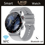 LIGE ECG+PPG Bluetooth Call Smart Watch Men 2022 Sports Bracelet NFC Waterproof Custom Watch Face Men SmartWatch For IOS Android