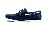 Lace Boat Shoes Navy - shop.livefree.co.uk