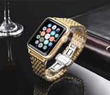 Stainless Steel Apple Watch Gold iWatch Band - shop.livefree.co.uk