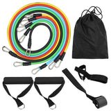 FINTESS EQUIPMENT 11PCS RESISTANCE BANDS SET - shop.livefree.co.uk