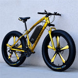 26inch snow electric mountain bicycle 48V lithium battery 1000w motor fat ebike 4.0 tires  high speed brushless electric bike - shop.livefree.co.uk