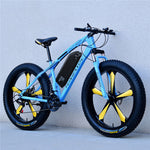 26inch snow electric mountain bicycle 48V lithium battery 1000w motor fat ebike 4.0 tires  high speed brushless electric bike - shop.livefree.co.uk