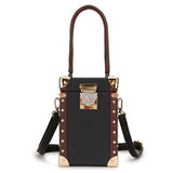 Good Quality Luxury Diamond Buckle Stitching Color Box Style Female Handbag Shoulder Bag Crossbody Mini Bag Shoulder Bag Totes - shop.livefree.co.uk