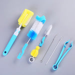 7Pcs/set Bottle Sponge Cleaning Brush Tools Straw Brush Set - shop.livefree.co.uk