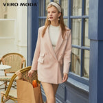 Vero Moda New Ins Style Women's H-shaped Lapel Double-breasted Suit Jacket - shop.livefree.co.uk